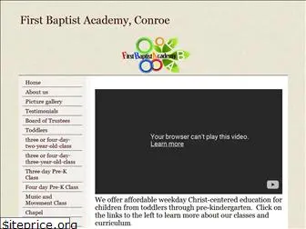 firstbaptistacademyconroe.com