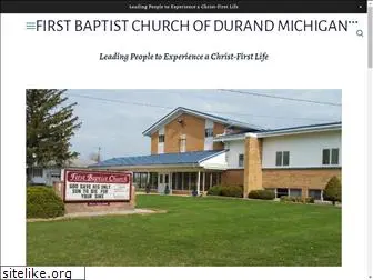 firstbaptistchurchdurand.com