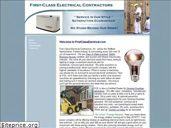 firstclasselectrical.com