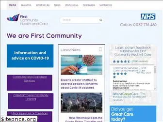 firstcommunityhealthcare.co.uk