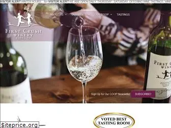 firstcrushwinery.com