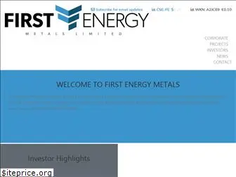 firstenergymetals.com