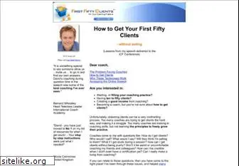 firstfiftyclients.com