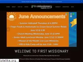 firstmissionary.net