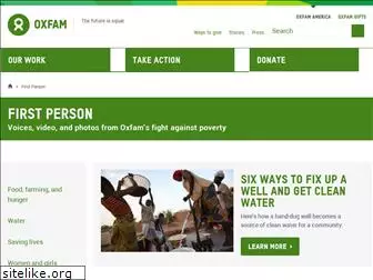 firstperson.oxfamamerica.org