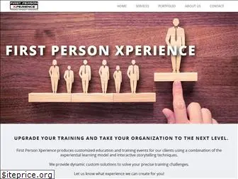 firstpersonxperience.com