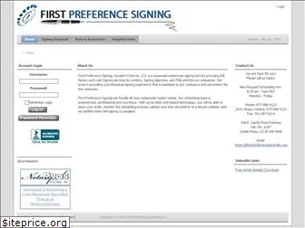 firstpreferencesigningllc.com