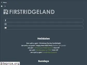 firstridgeland.org