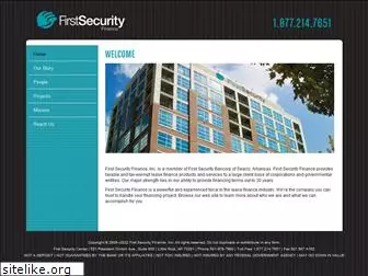 firstsecurityfinance.com