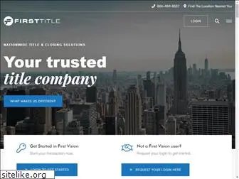 firsttitleservices.com