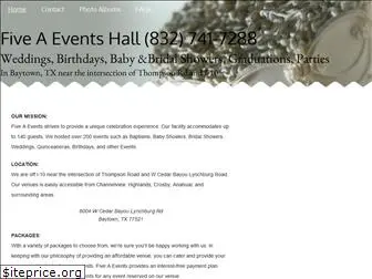 fiveaeventshall.com