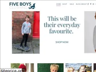 fiveboysclothing.com