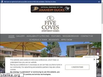 fivecovesapartments.com