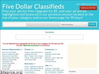 fivedollarclassifieds.com