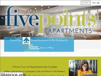 fivepointsluxuryapartments.com