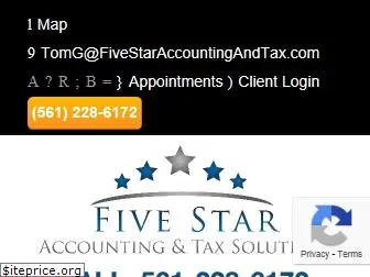 fivestaraccountingandtax.com