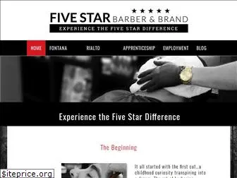 fivestarbarberbrand.com