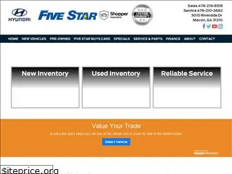 fivestarhyundaiofmacon.com