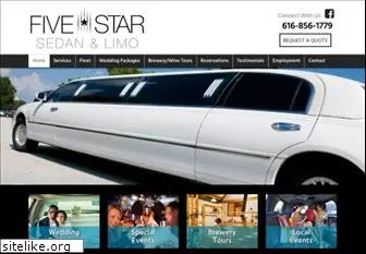 fivestarsedanlimo.com