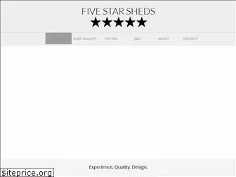 fivestarsheds.com