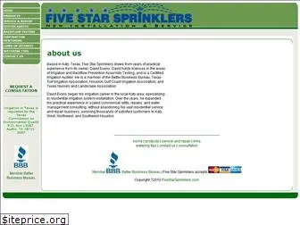 fivestarsprinklers.com