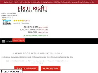 fixitrightgaragedoors.ca