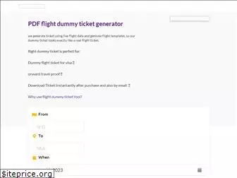 flightdummyticket.com