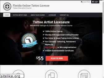 floridaonlinetattoolicense.com