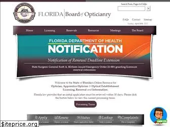 floridasopticianry.gov