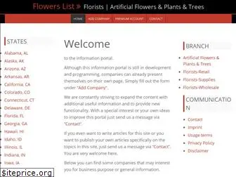 flowerslist.us