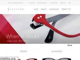 fluttereyewear.com