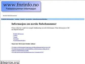 fnrinfo.no