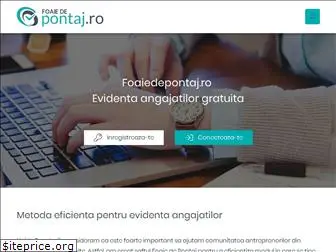 www.foaiedepontaj.ro