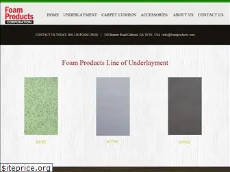 foamproducts.com