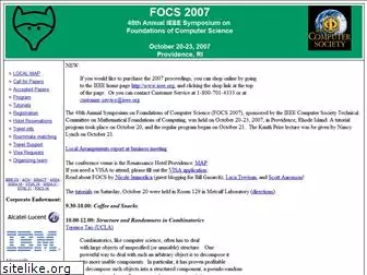 focs2007.org