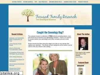 focusedfamilyresearch.com