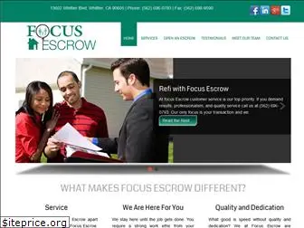 focusescrow.com