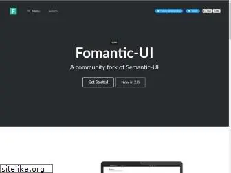 fomantic-ui.com