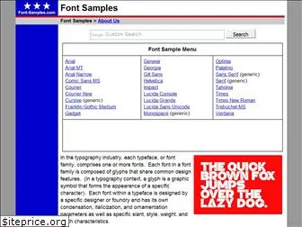 font-samples.com