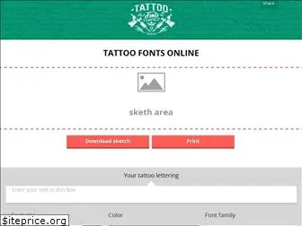 fontstattoo.com