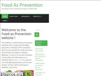 foodasprevention.com