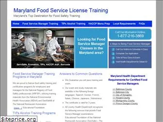 foodservicelicensemaryland.com