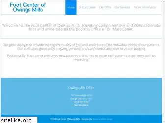 footcenterofowingsmills.com