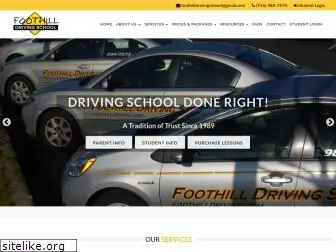 foothilldriving.com