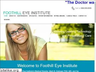 foothilleyeinstitute.com