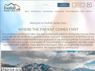 foothillfamilyclinic.com