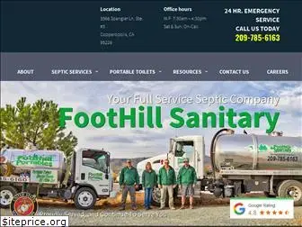 foothillsanitary.com