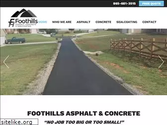 foothillsasphaltandconcrete.com
