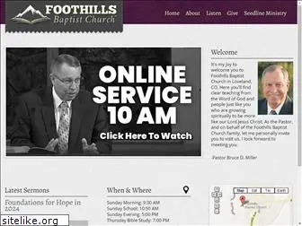 foothillsbaptistchurch.com