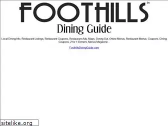 foothillsdiningguide.com